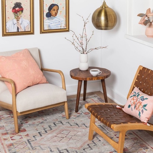 Opalhouse Oversized Embroidered Bird & Botanical Pattern Square Throw Pillow NWT - Picture 2 of 5